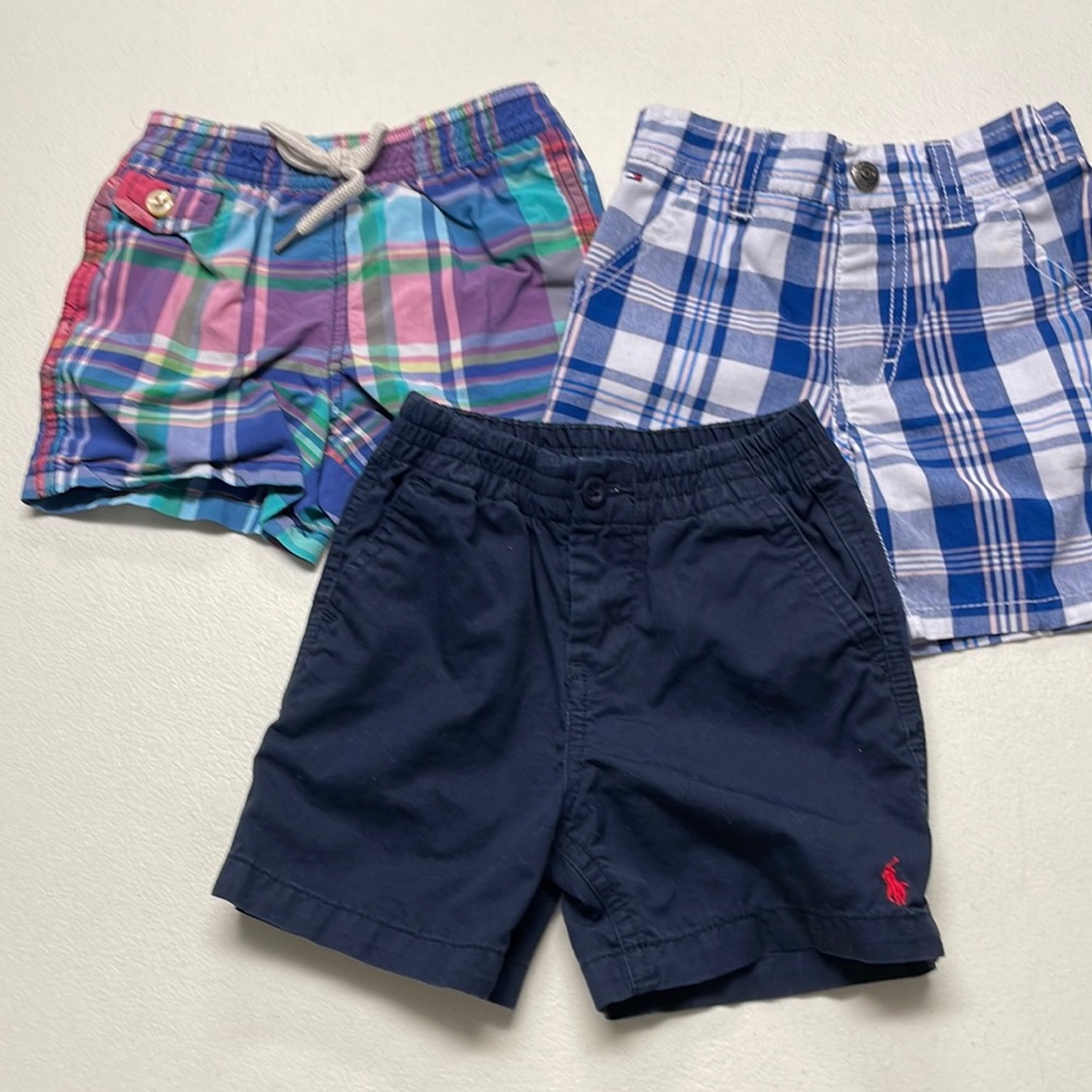Ralph Lauren 2 shorts and Tommy Hilfiger shorts 18 months
